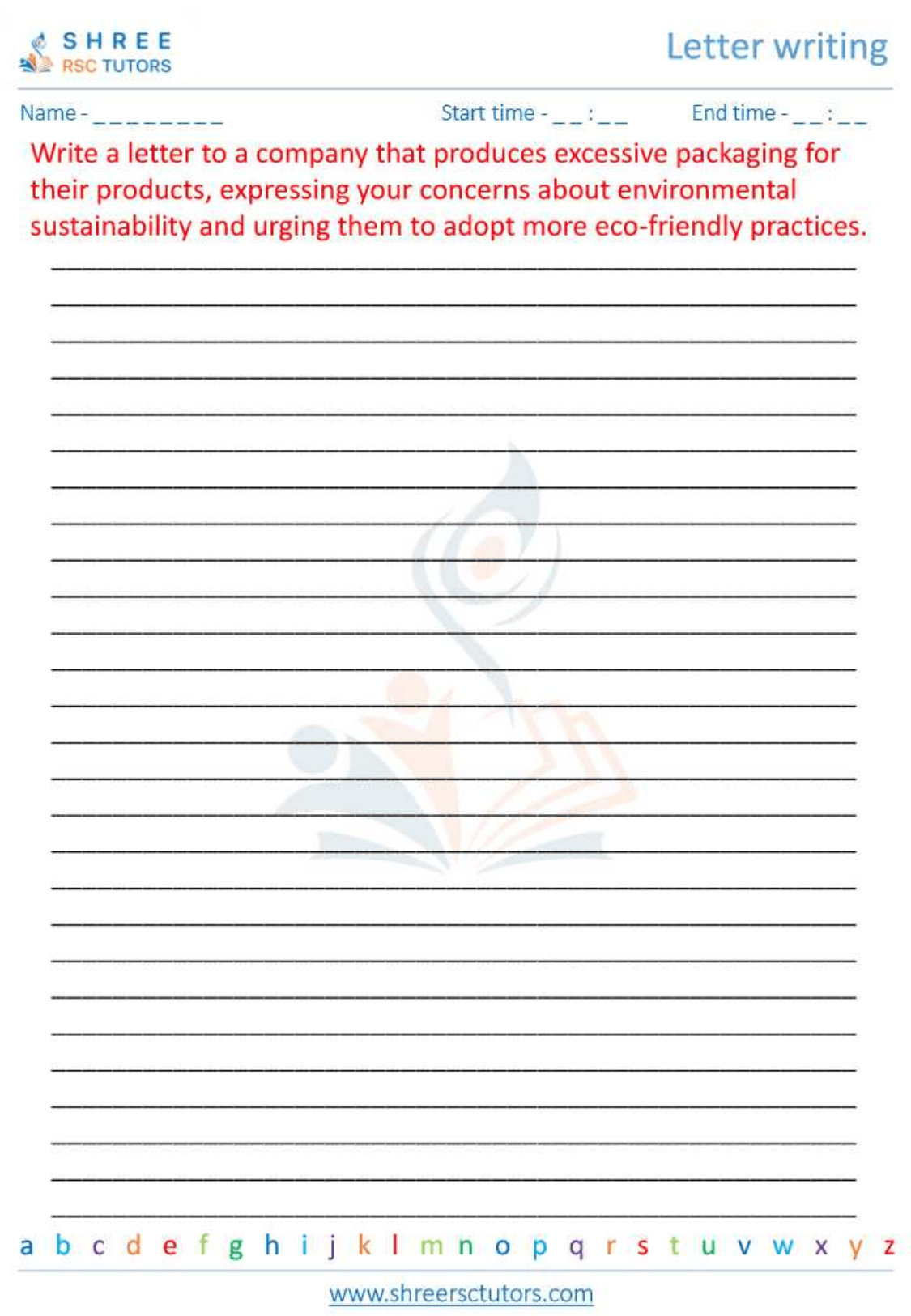 Letter Story Writing Worksheets For Grade 6 English Shree Rsc Tutors letter-story-writing-worksheets-for-grade-6-english-shree-rsc-tutors